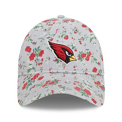 Women's New Era Gray Arizona Cardinals Bouquet 9TWENTY Adjustable Hat