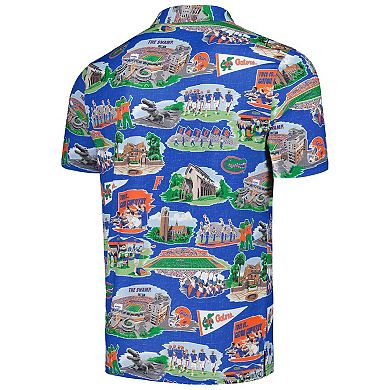 Men's Reyn Spooner Royal Florida Gators Scenic Polo
