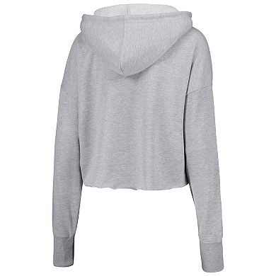 Women's ZooZatz Gray Clemson Tigers Swirl Cropped Pullover Hoodie