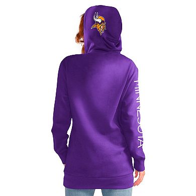 Women's G-III 4Her by Carl Banks Purple Minnesota Vikings Extra Inning Pullover Hoodie