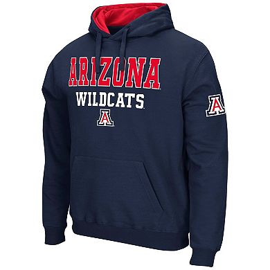 Men's Colosseum Navy Arizona Wildcats Sunrise Pullover Hoodie