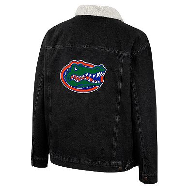 Men's Colosseum x Wrangler Charcoal Florida Gators Western Button-Up Denim Jacket