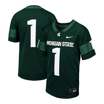 Toddler Nike #1 Green Michigan State Spartans Untouchable Football Jersey