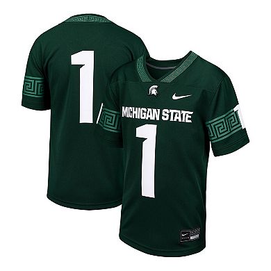 Toddler Nike #1 Green Michigan State Spartans Untouchable Football Jersey