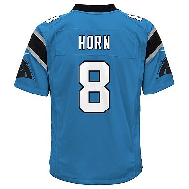 Youth Nike Jaycee Horn Blue Carolina Panthers Game Jersey