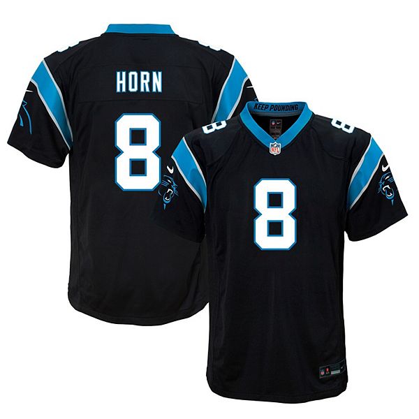 Youth Nike Jaycee Horn Black Carolina Panthers Game Jersey