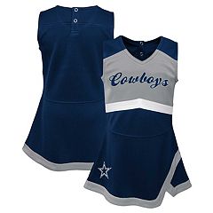 Women's Lauren James Heathered Gray Dallas Cowboys Tiered Dress