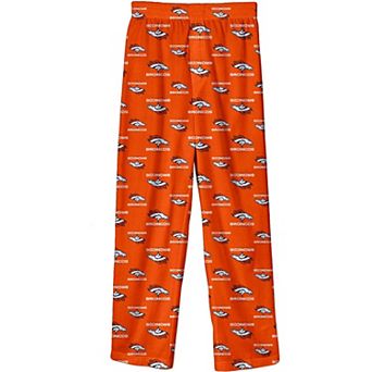 Youth Orange Denver Broncos Team-Colored Printed Pajama Pants