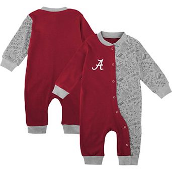Infant Crimson Alabama Crimson Tide Playbook Two-Tone Sleeper