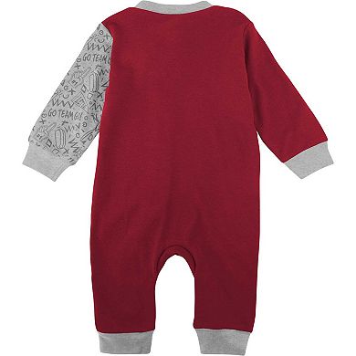 Infant Crimson Alabama Crimson Tide Playbook Two-Tone Sleeper