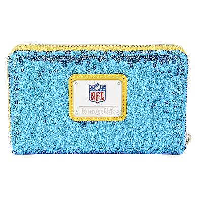 Loungefly Los Angeles Chargers Sequin Zip-Around Wallet