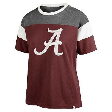 Women's '47 Crimson Alabama Crimson Tide Premier Time Off T-Shirt