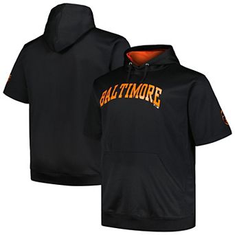 Men's Profile Black San Francisco Giants Big & Tall Contrast Short Sleeve Pullover Hoodie