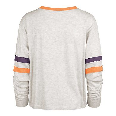 Women's '47 Oatmeal Clemson Tigers All Class Lena Long Sleeve T-Shirt