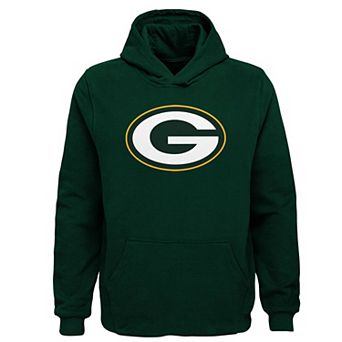Youth Green Green Bay Packers Team Logo Pullover Hoodie