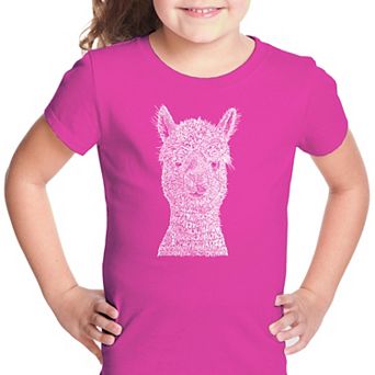 Alpaca - Girl's Word Art T-shirt