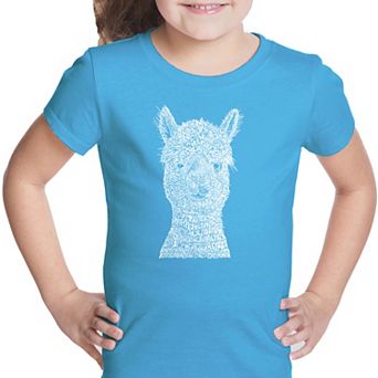 Alpaca - Girl's Word Art T-shirt