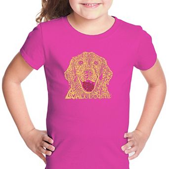 Dog - Girl's Word Art T-shirt