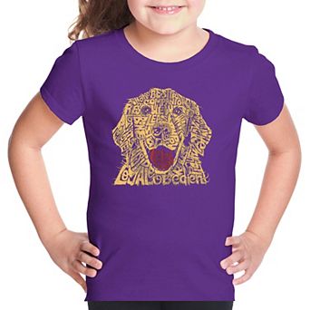 Dog - Girl's Word Art T-shirt