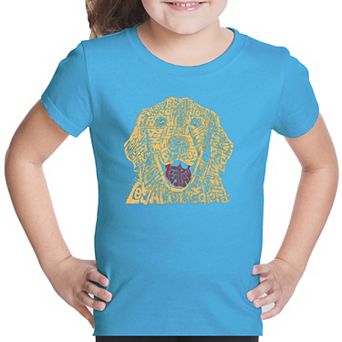 Dog - Girl's Word Art T-shirt