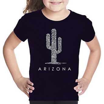 Arizona Cities - Girl's Word Art T-shirt