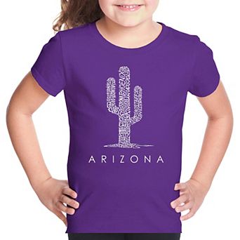 Arizona Cities - Girl's Word Art T-shirt