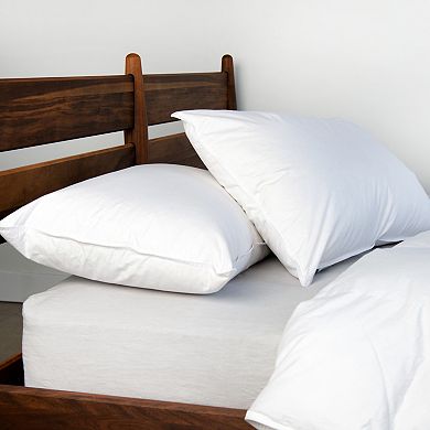 2 Pack Firm White Duck Feather & Down Bed Pillow