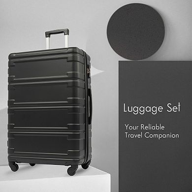 Merax Hardshell Luggage Sets 3 Pcs Spinner Suitcase