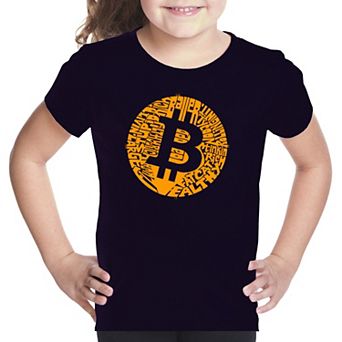 Bitcoin - Girl's Word Art T-shirt