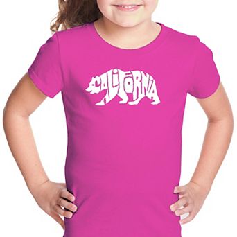 California Bear - Girl's Word Art T-shirt