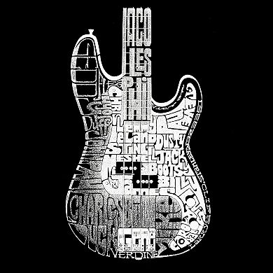 Bass Guitar - Girl's Word Art Long Sleeve