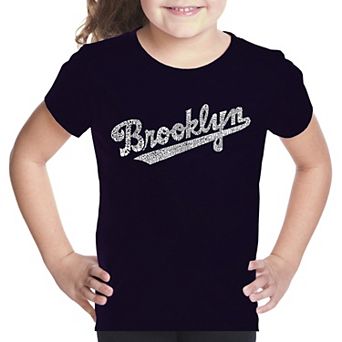 Brooklyn Neighborhoods - Girl's Word Art T-shirt