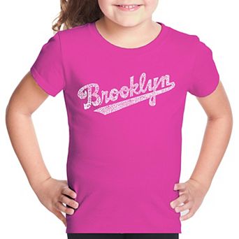 Brooklyn Neighborhoods - Girl's Word Art T-shirt