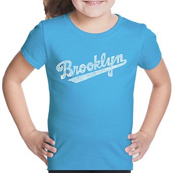 Brooklyn Neighborhoods - Girl's Word Art T-shirt