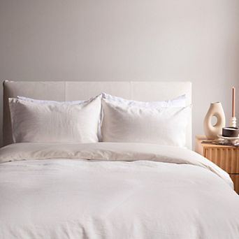 French Linen and Cotton Duvet Cover & Sham Set