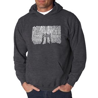 Brooklyn Bridge - Men's Word Art Hooded Sweatshirt