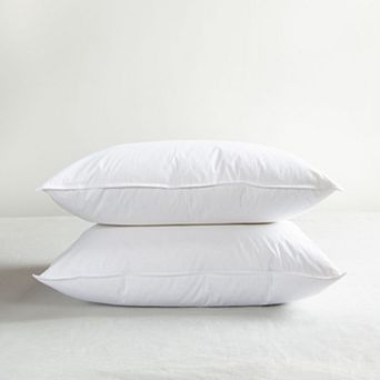 2 Pack Medium White Duck Feather & Down Bed Pillow