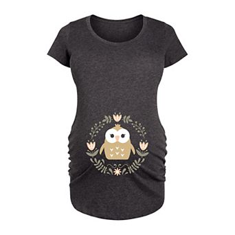 Maternity Baby Owl Graphic Tee