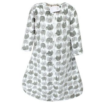 Hudson Baby Plush Long-Sleeve Sleeping Bag, Sack, Blanket, Elephants