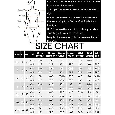 Women's 2 Piece Outfits Office Lapel Peplum Blazer Pencil Business Skirt Suit Sets