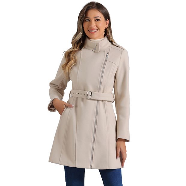 ジャケット・アウター Classical Stand Collar Trench Coat Classic Stand Collar Coat for Women's Zip Up Trench Coats