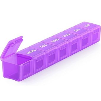 Sukuos Extra Large Weekly Pill Box, Medicine Organizer For Vitamins, Fish Oils & Supplements