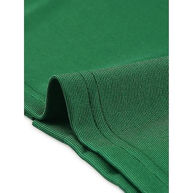 Elegant Sheath Dress for Women's Sweatheart Neck Half Sleeve Offce Work Dresses