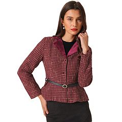 Single Breasted Tweed Blazer Kohls