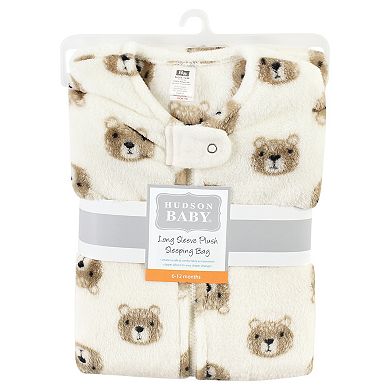 Hudson Baby Plush Long-Sleeve Sleeping Bag, Sack, Blanket, Bear