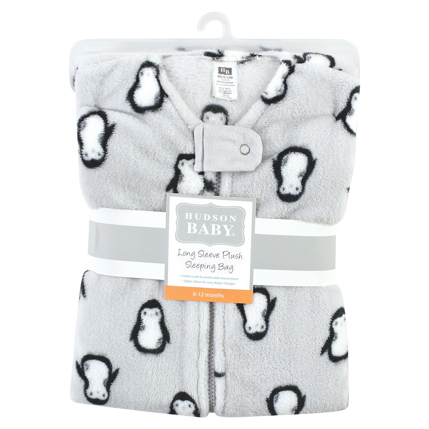 Hudson Baby Sacco A Pelo In Peluche Per Neonato - Unisex, Con Maniche Lunghe, Fiocchi Di Neve - 0-6 Mesi