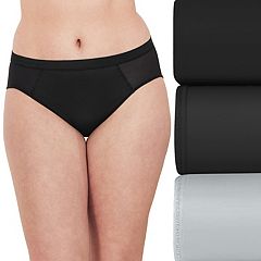 Womens Black Hi-Cut Panties - Underwear, Clothing