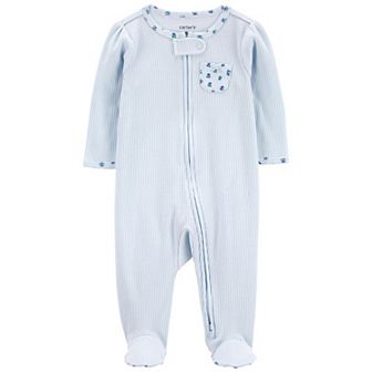 Baby Girl Carter's Floral 2-Way Zip Thermal Sleep & Play