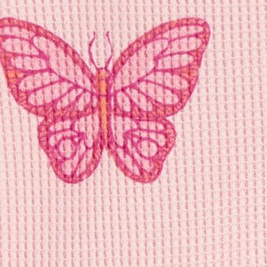 Baby Girl Carter's Butterfly 2-Way Zip Thermal Sleep & Play