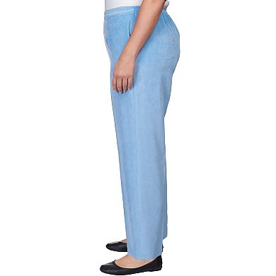 Plus Size Alfred Dunner Sleek Corduroy Average Length Pants